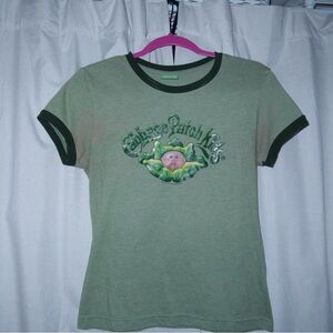 CPK Green Ringer Tee with Dark Trim